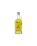 Marzadro Limoncino decorato a mano, bottiglia in ceramica dipinta