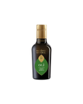 Condimento a base di Olio BIO e Basilico MDV, bottiglia su sfondo bianco