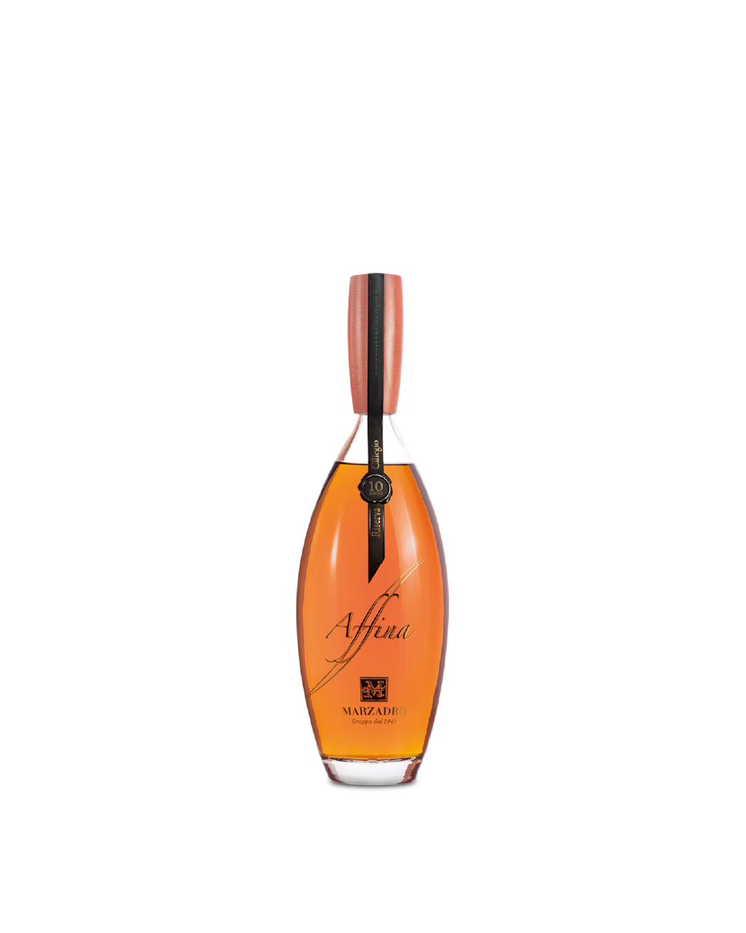 Marzadro Grappa Affina Ciliegio, bottiglia di grappa affinata in botte di ciliegio