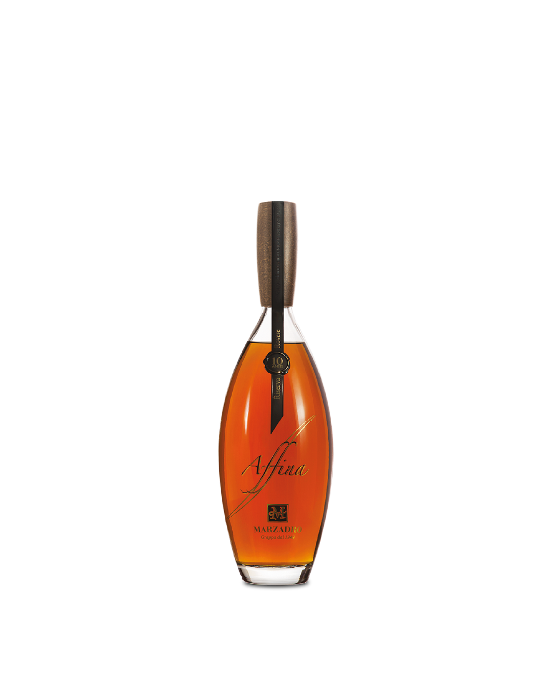 Marzadro Grappa Affina Rovere, bottiglia di grappa affinata in botte di rovere