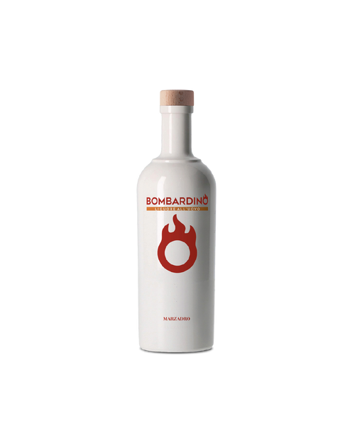 Marzadro Bombardino, bottiglia del classico cocktail invernale trentino