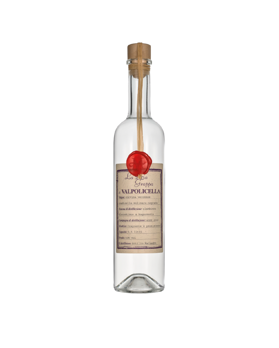 La mia Grappa Valpolicella, vinacce di Valpolicella