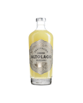 Altolago limone analcolico Marzadro, bottiglia del limoncino su sfondo bianco
