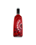 Liquore Marzadro Lampone, bottiglia del liquore al lampone su sfondo bianco
