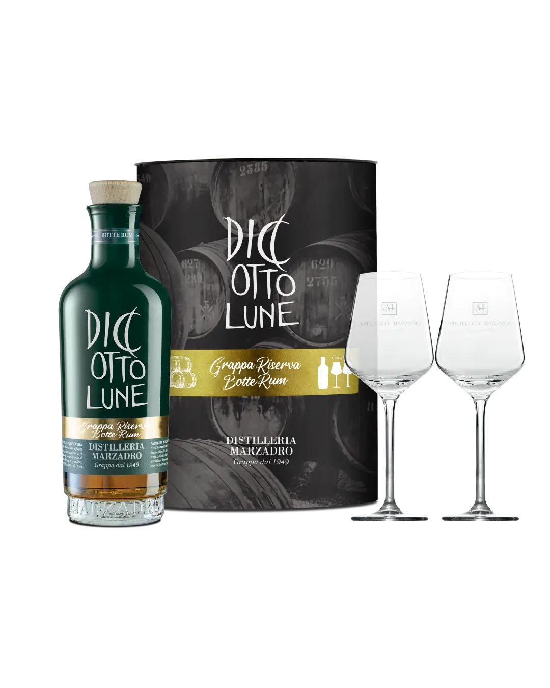 Cilindro Diciotto Lune Riserva Botte Rum