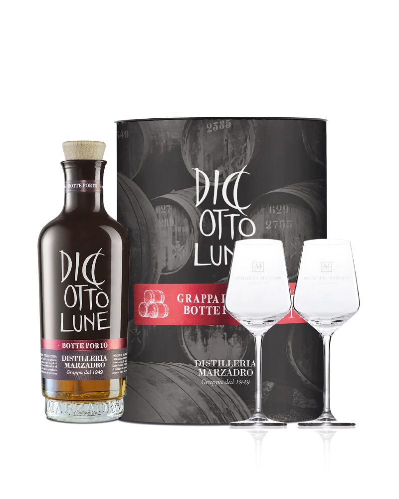 Confezione cilindro Marzadro Diciotto Lune Riserva Botte Porto