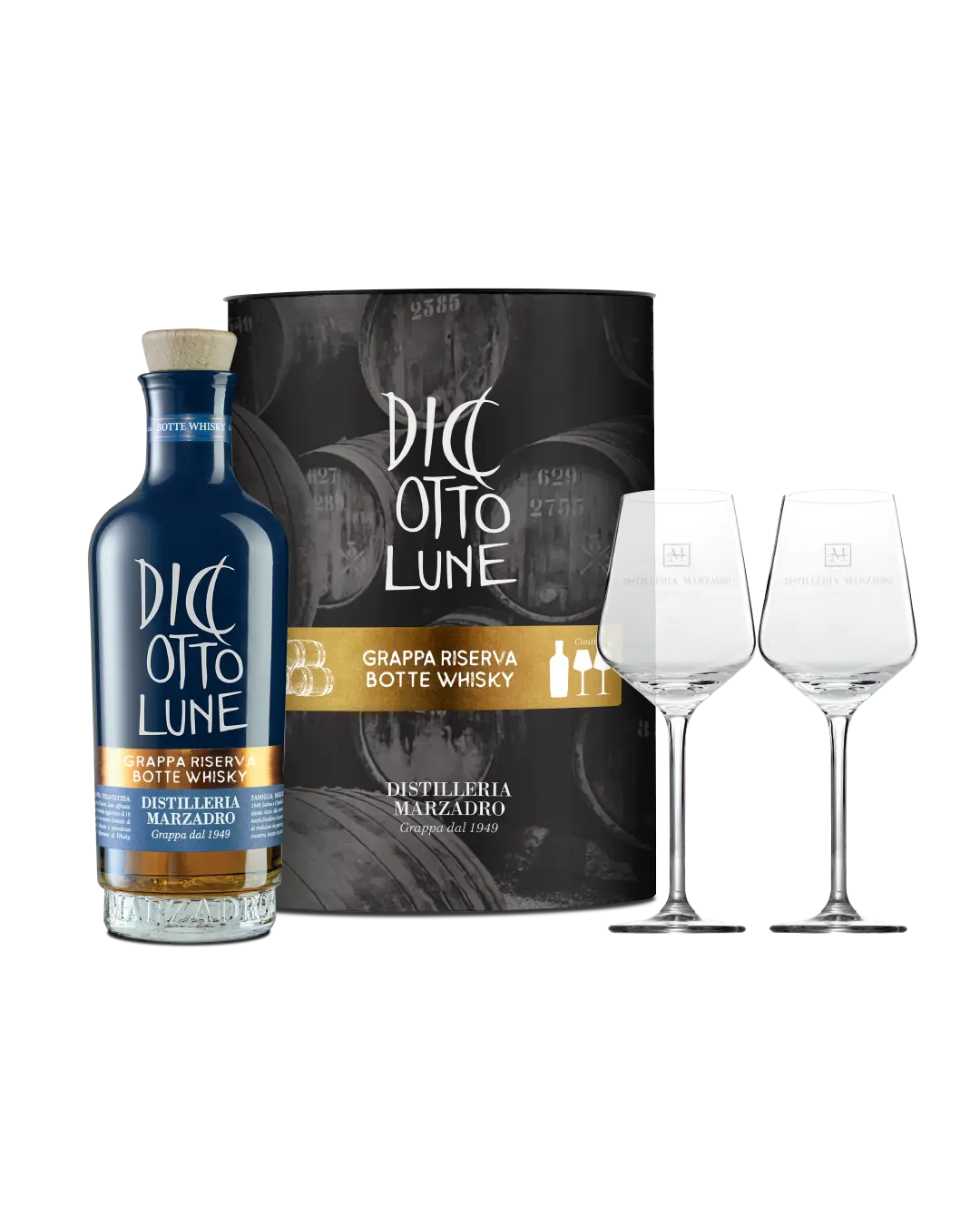 Confezione Diciotto Lune Riserva Botte Whisky
